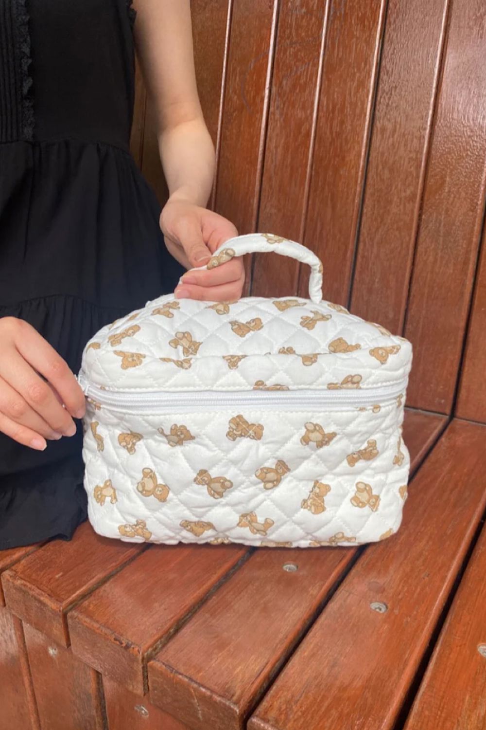 Soft Teddy Cosmetic Pouch for Travel