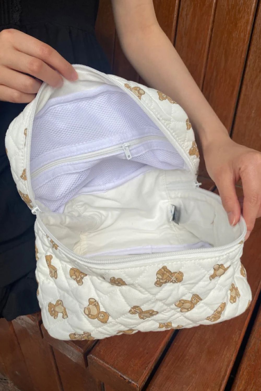 Soft Teddy Cosmetic Pouch for Travel