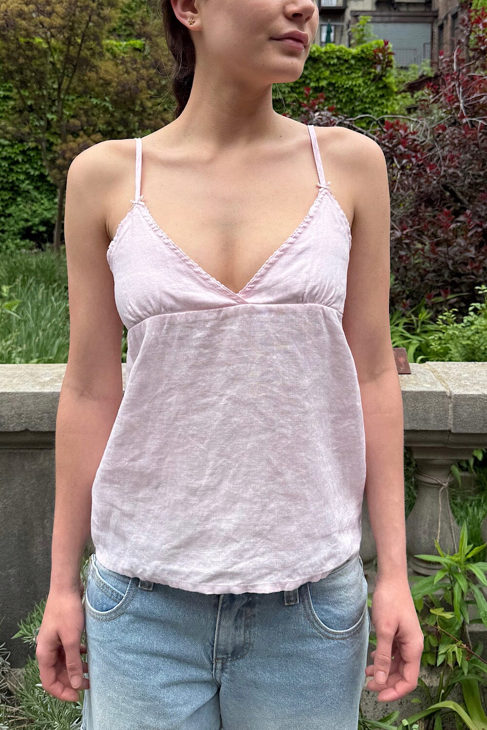 Linen Tank Top by Edith