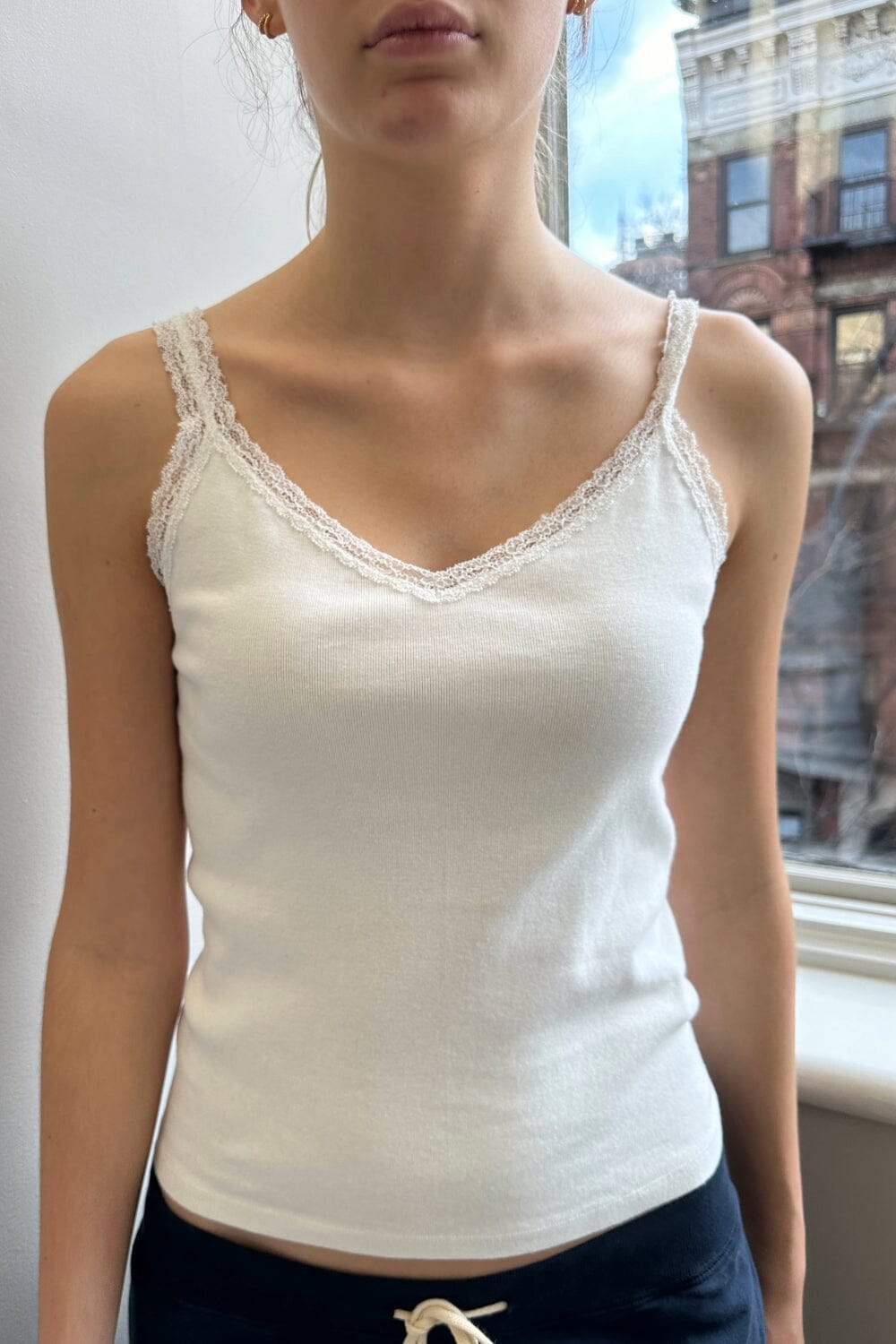 Lace Trim Tank Top - Lea Collection