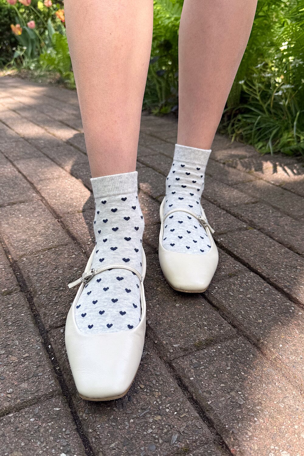Stylish Heart-Printed Comfort Socks