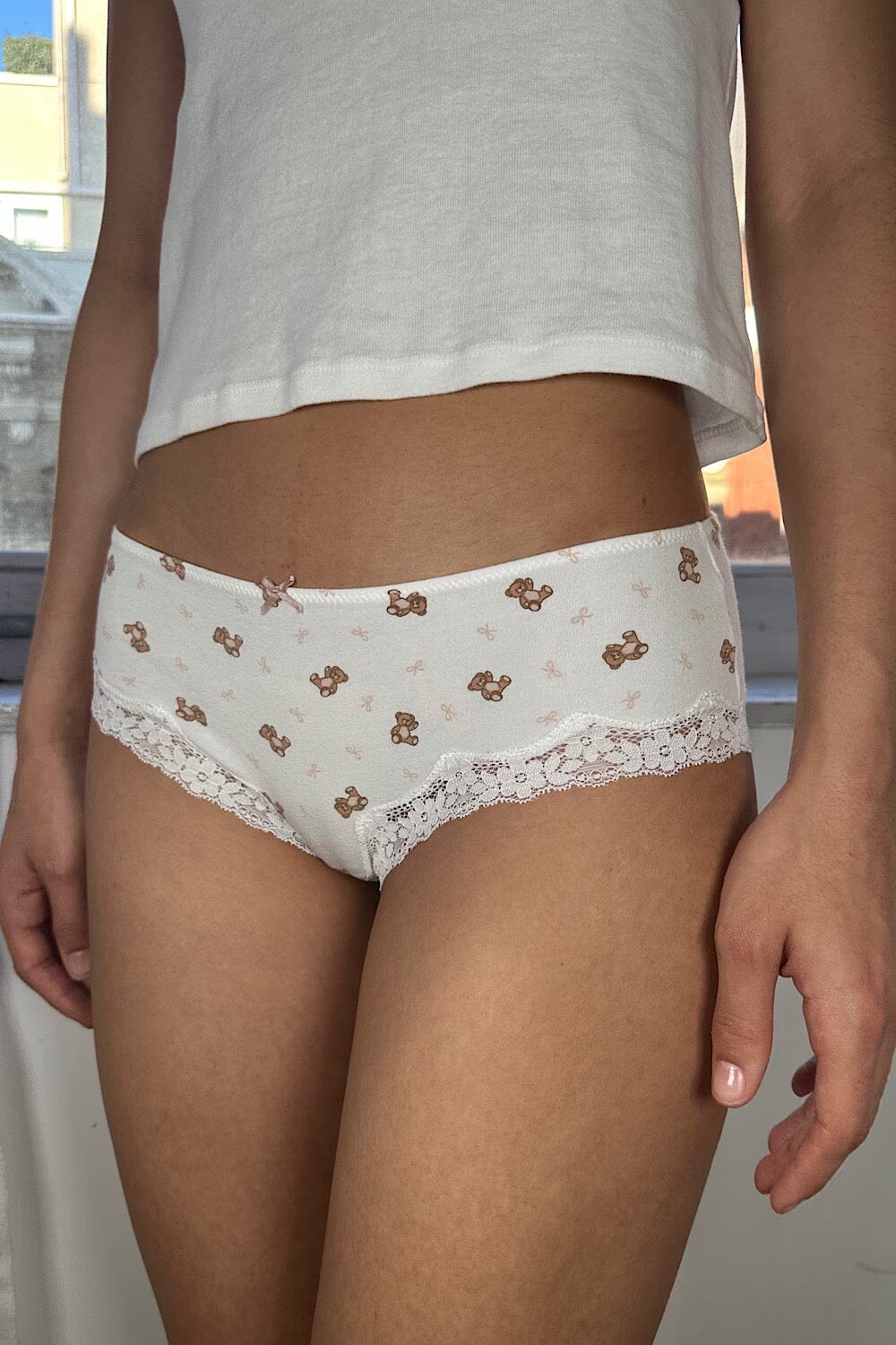 Lace Teddy Bear Panties for Women