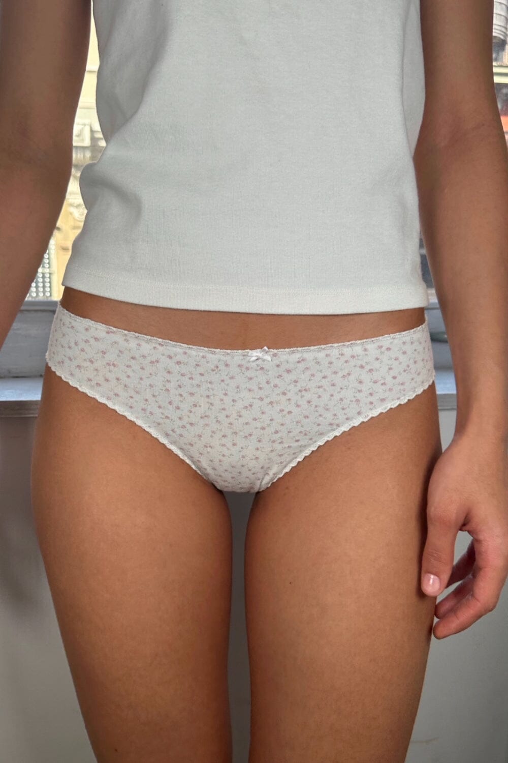 Floral Bow Lace Underwear Set