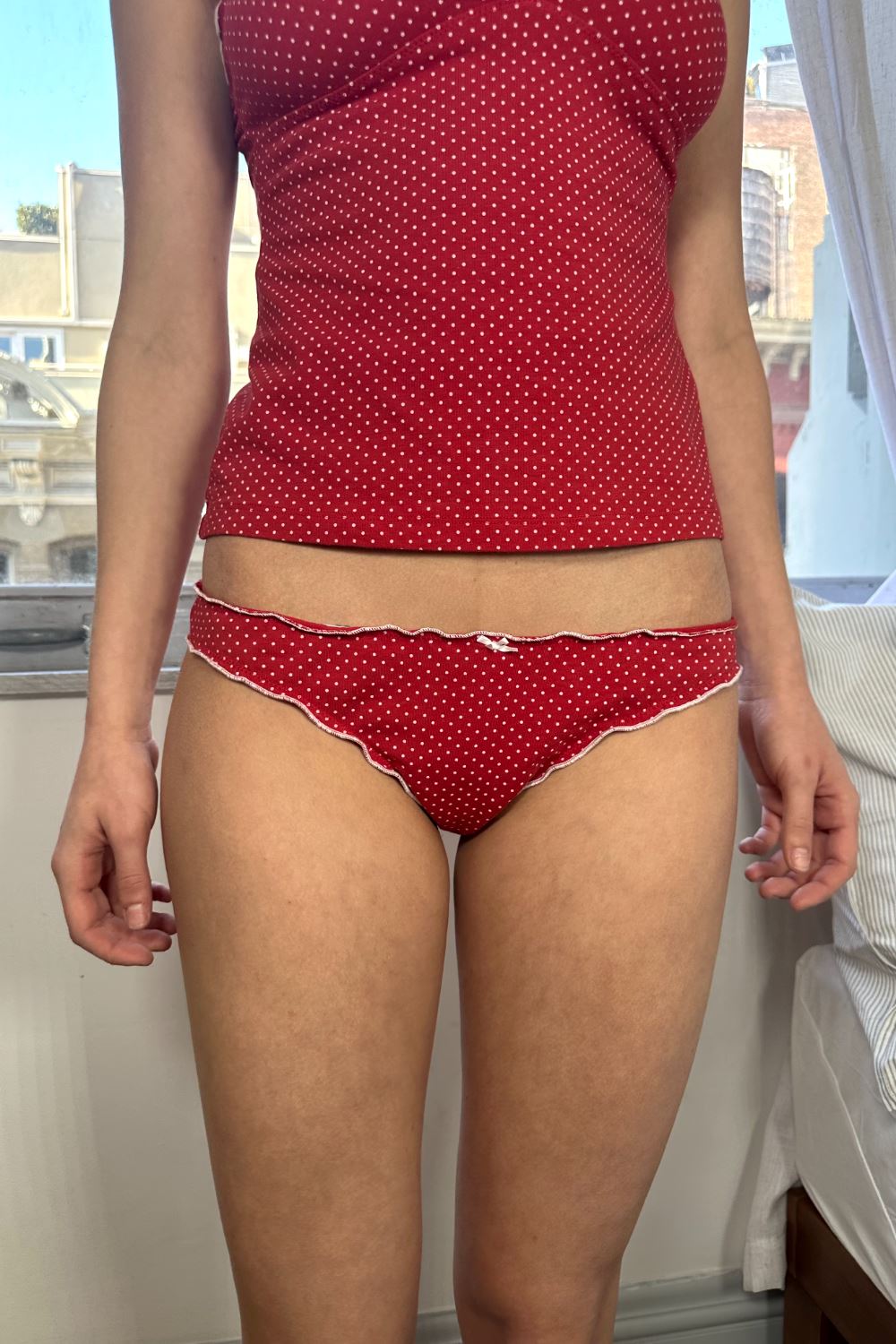 Polka Dot Bow Panties for Women