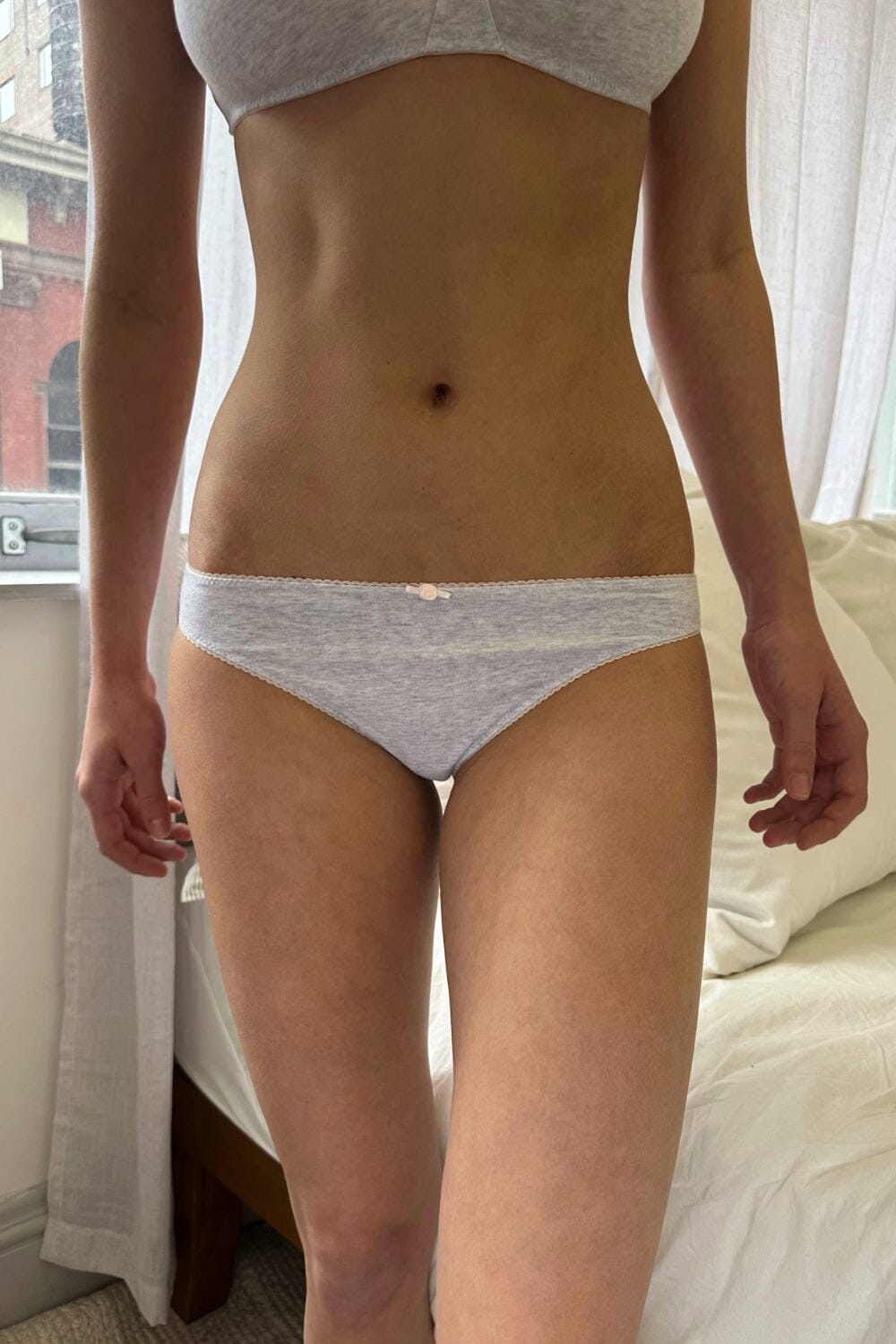 Elegant Rose Bow Underwear Set
