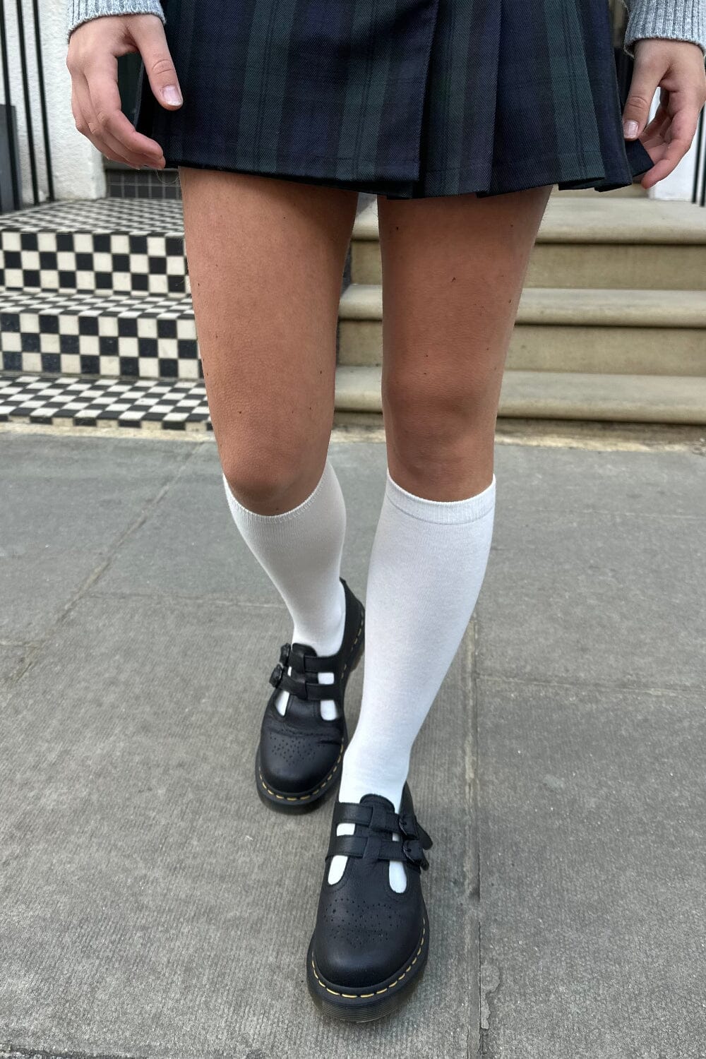 Classic White Crew Socks for Men & Women