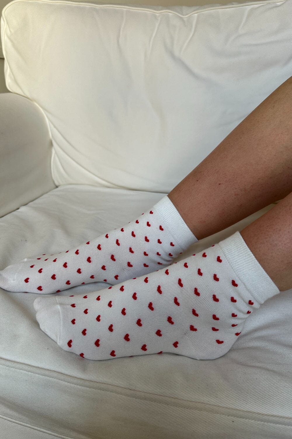 Stylish Heart-Printed Comfort Socks
