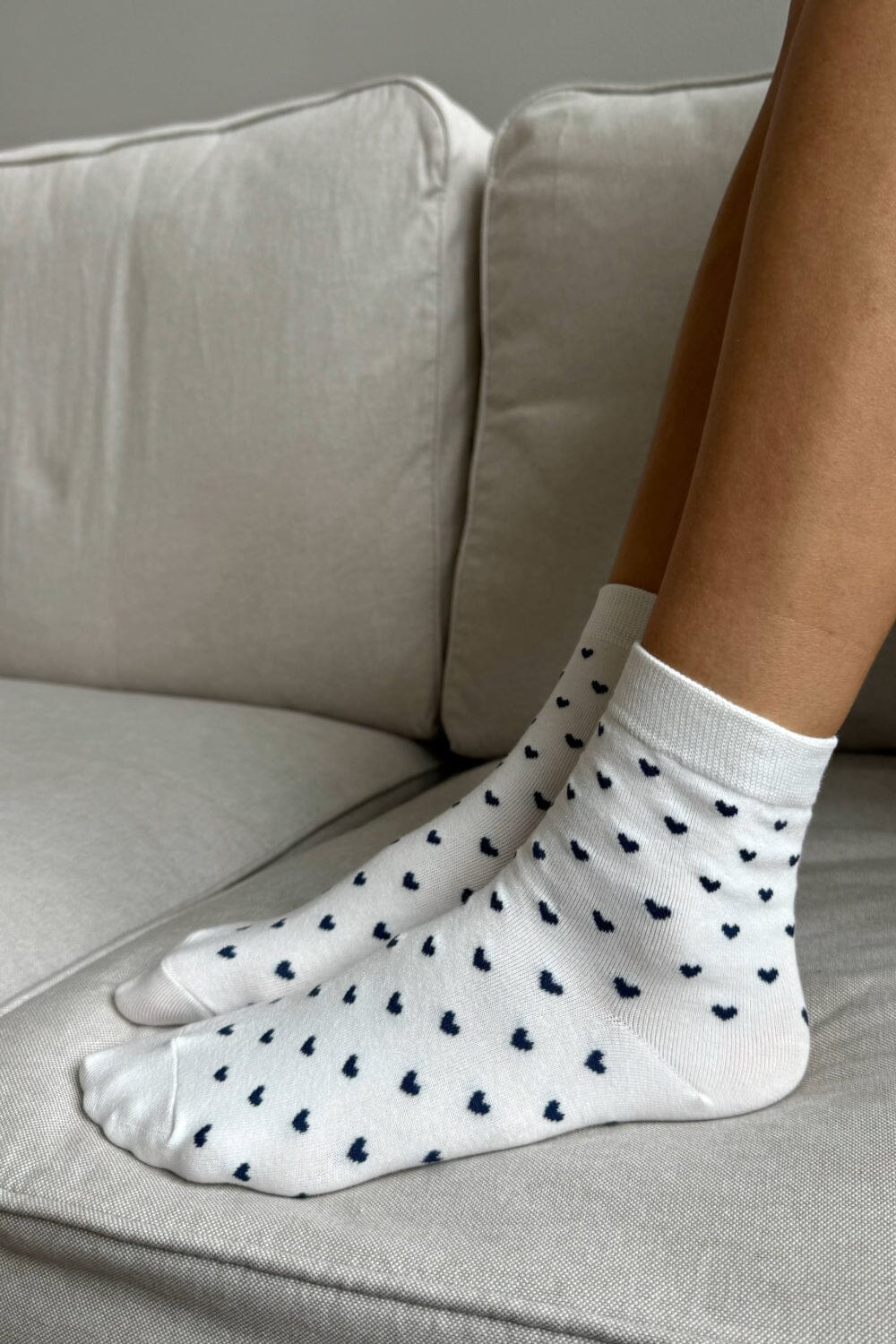 Stylish Heart-Printed Comfort Socks