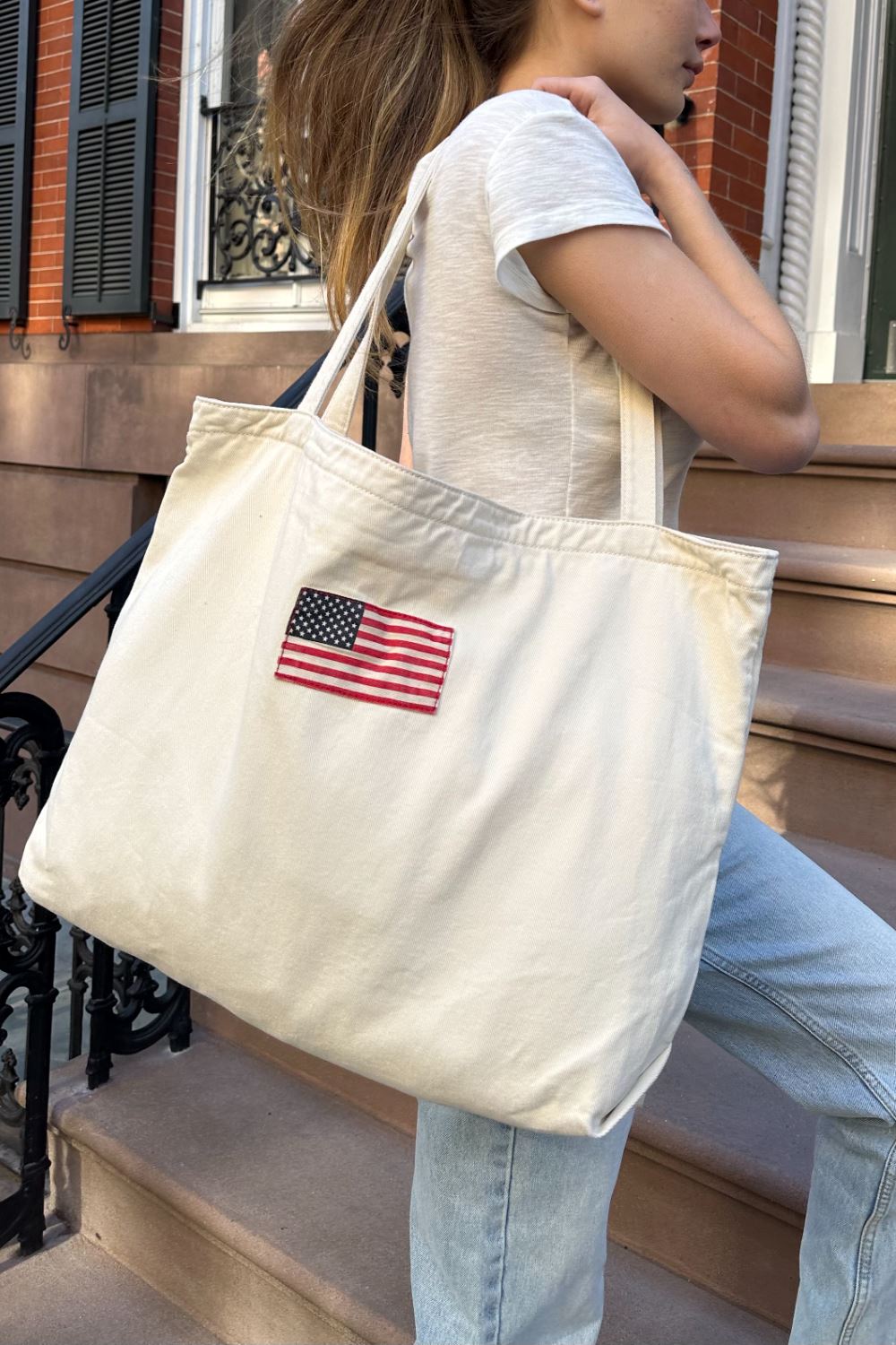 Patriotic USA Flag Tote Bag for Everyday Use