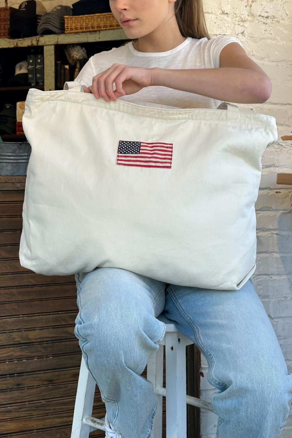 Patriotic USA Flag Tote Bag for Everyday Use