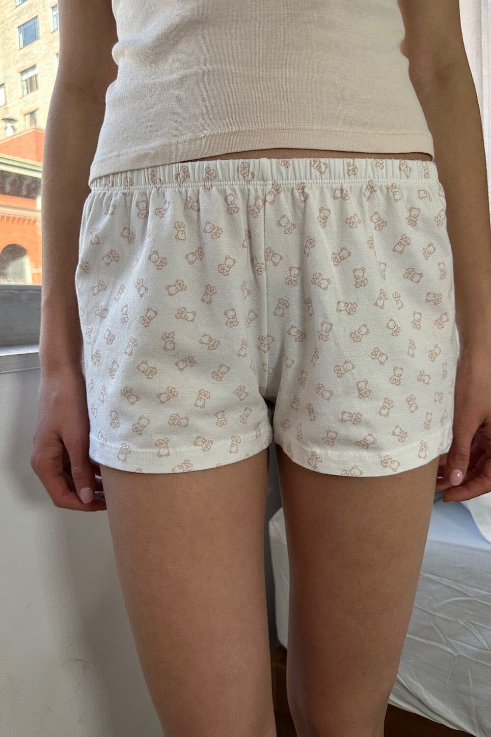 Cozy Teddy Bear Sweatshorts for Lounge Wear
