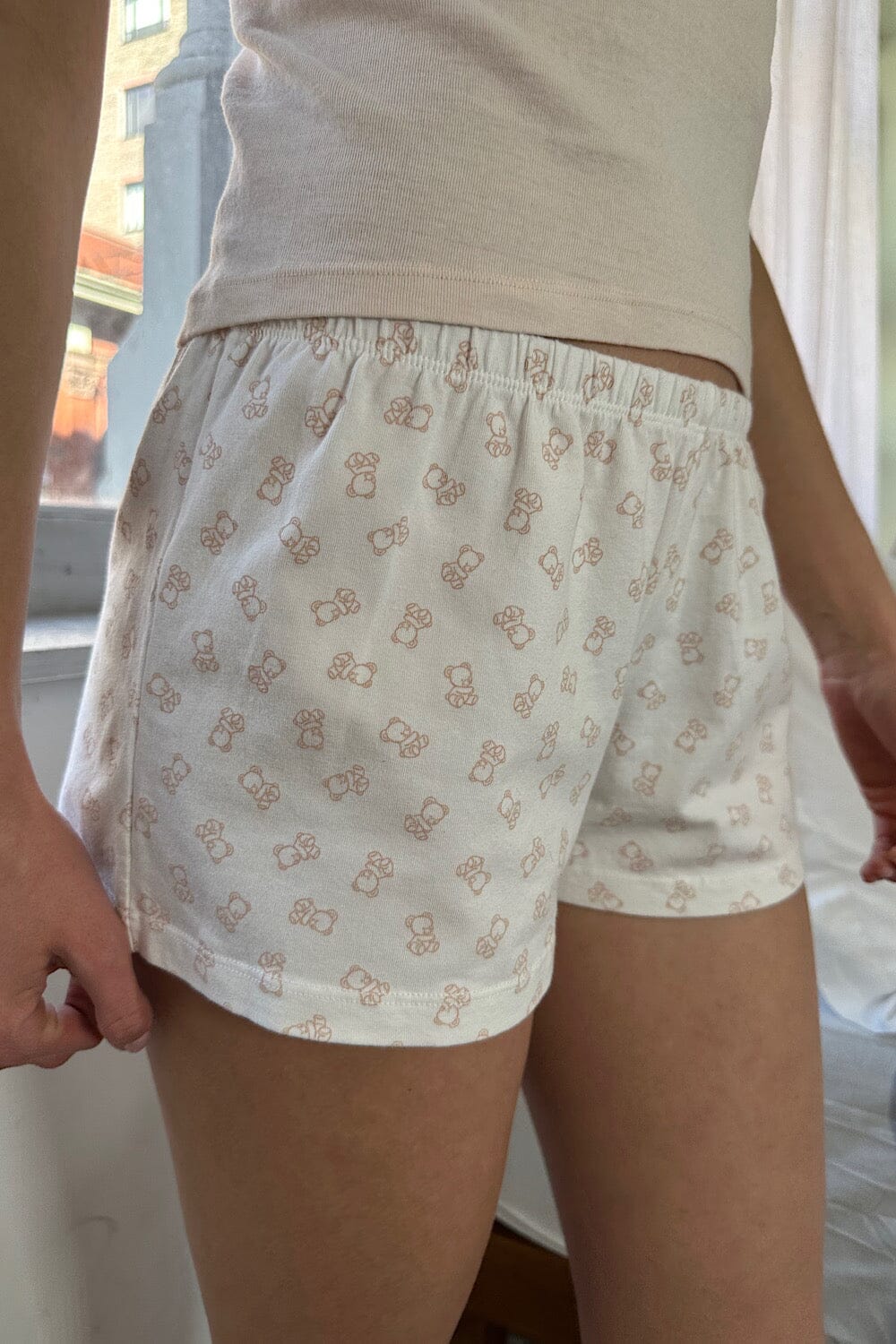 Cozy Teddy Bear Sweatshorts for Lounge Wear