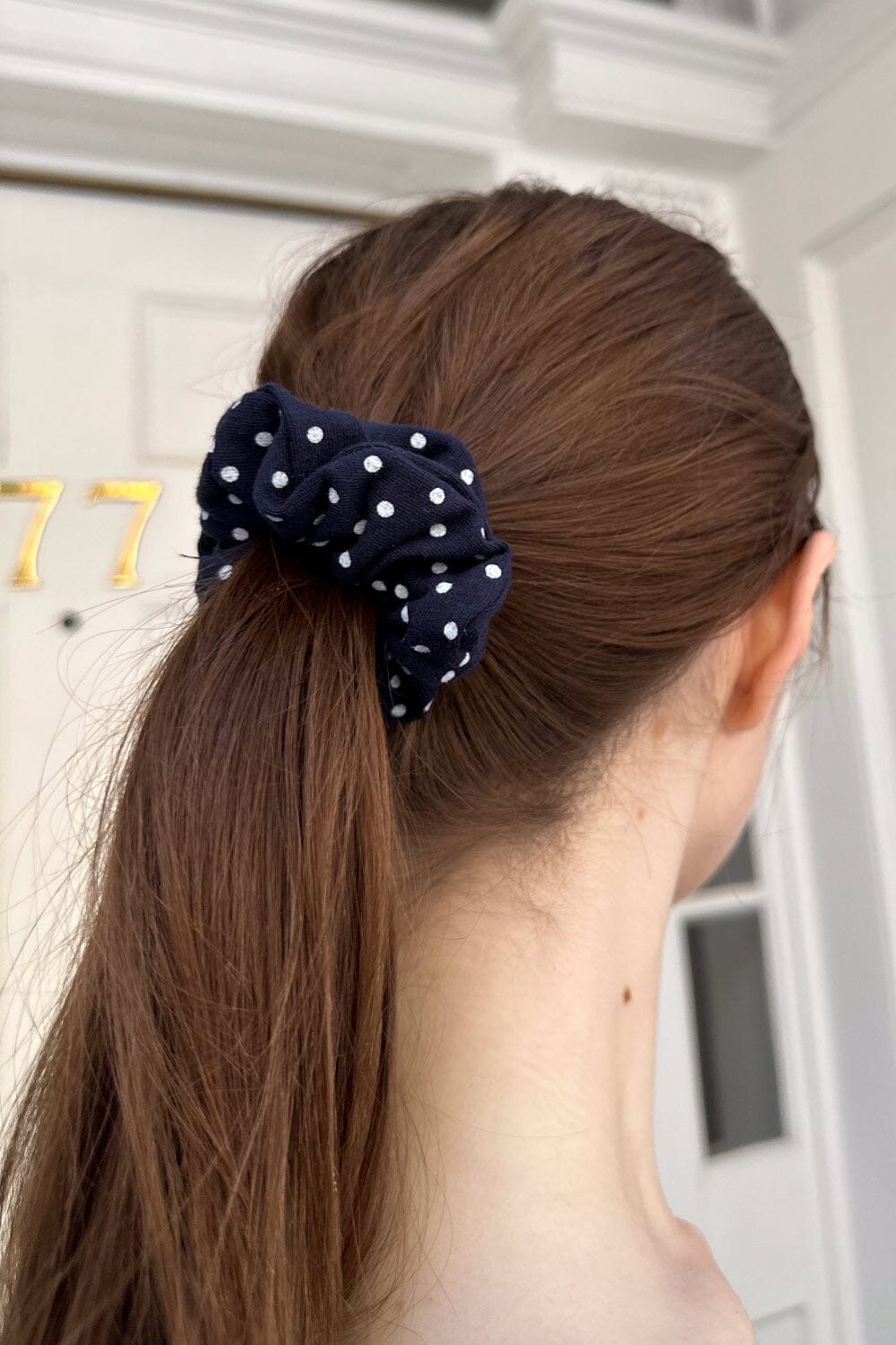Stylish Polka Dot Hair Scrunchie