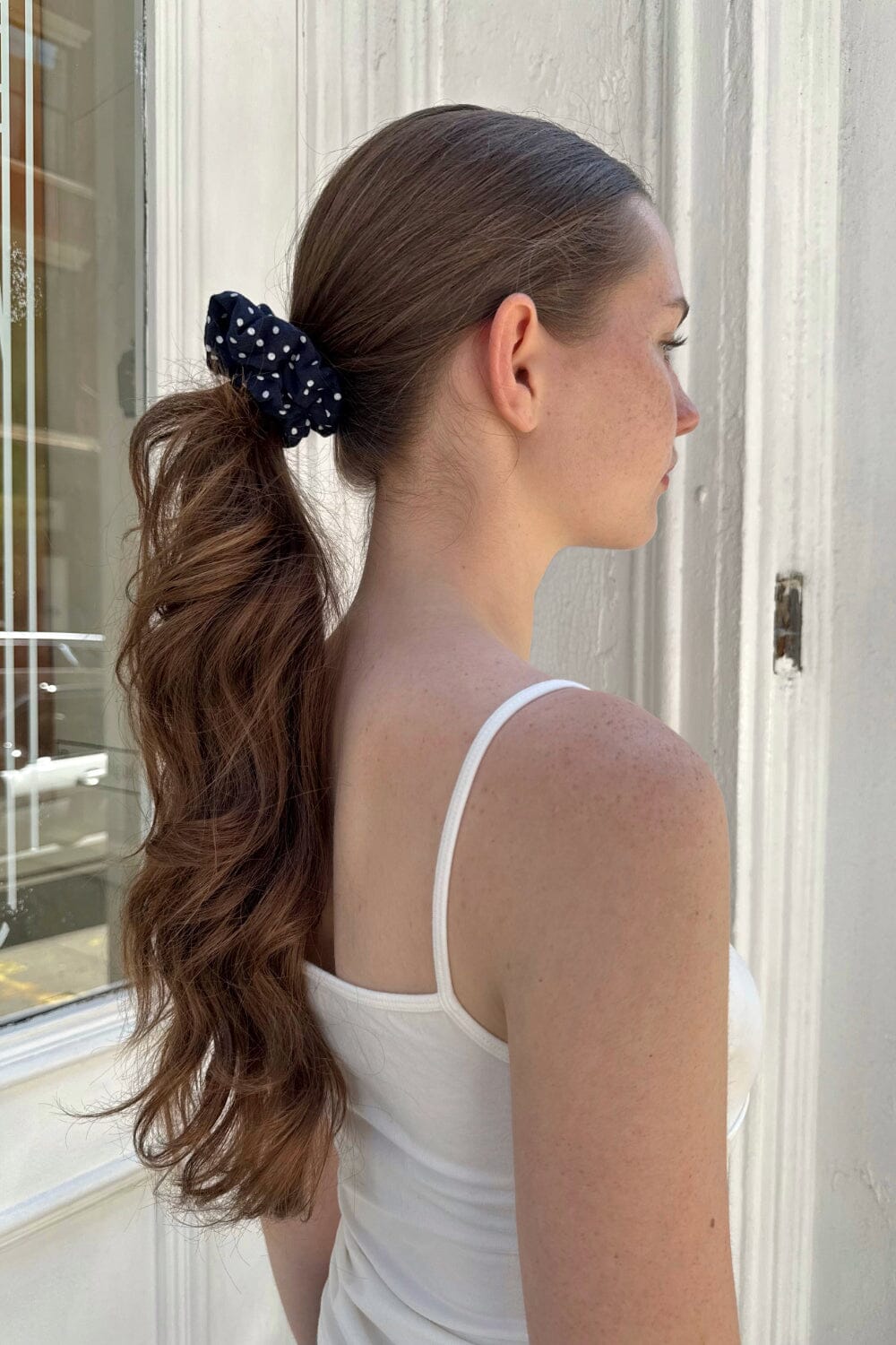 Stylish Polka Dot Hair Scrunchie