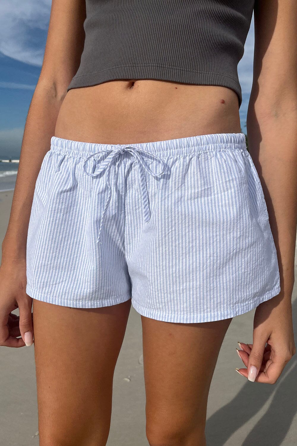 Mary Lou Striped Lounge Shorts