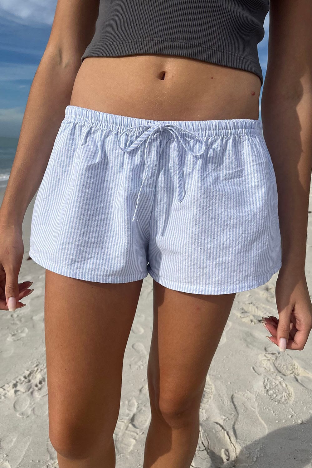Mary Lou Striped Lounge Shorts