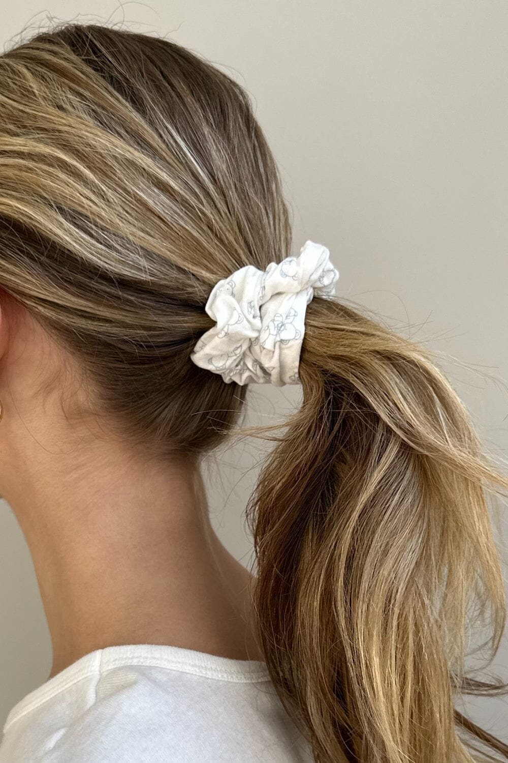 Soft Teddy Bear Hair Scrunchies