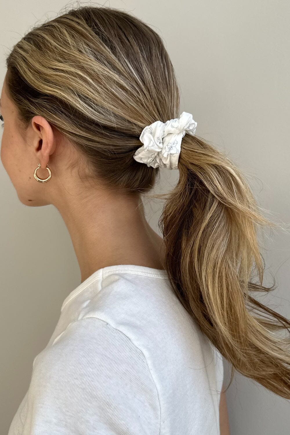 Soft Teddy Bear Hair Scrunchies