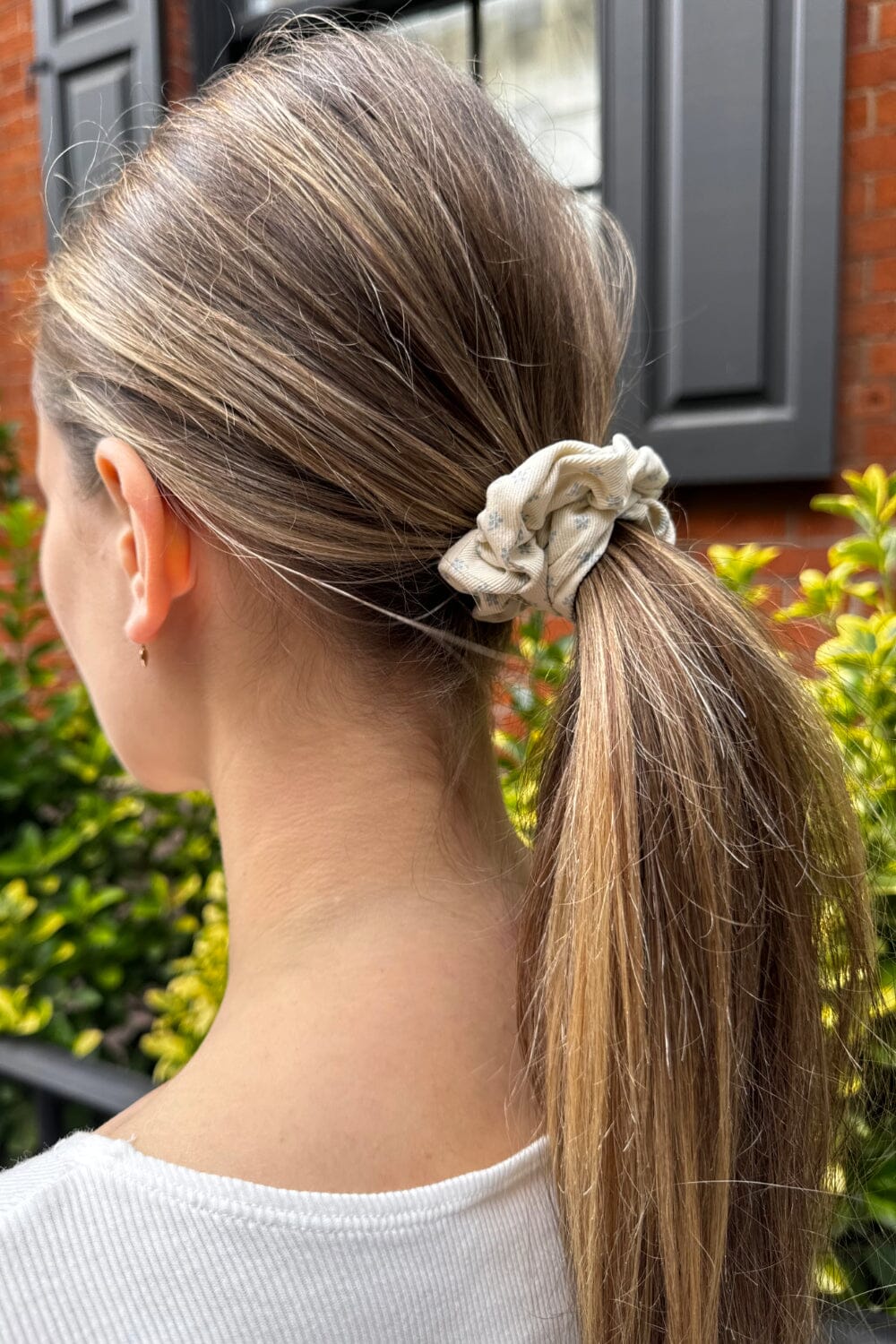 Floral Hair Scrunchie - Thin & Stylish
