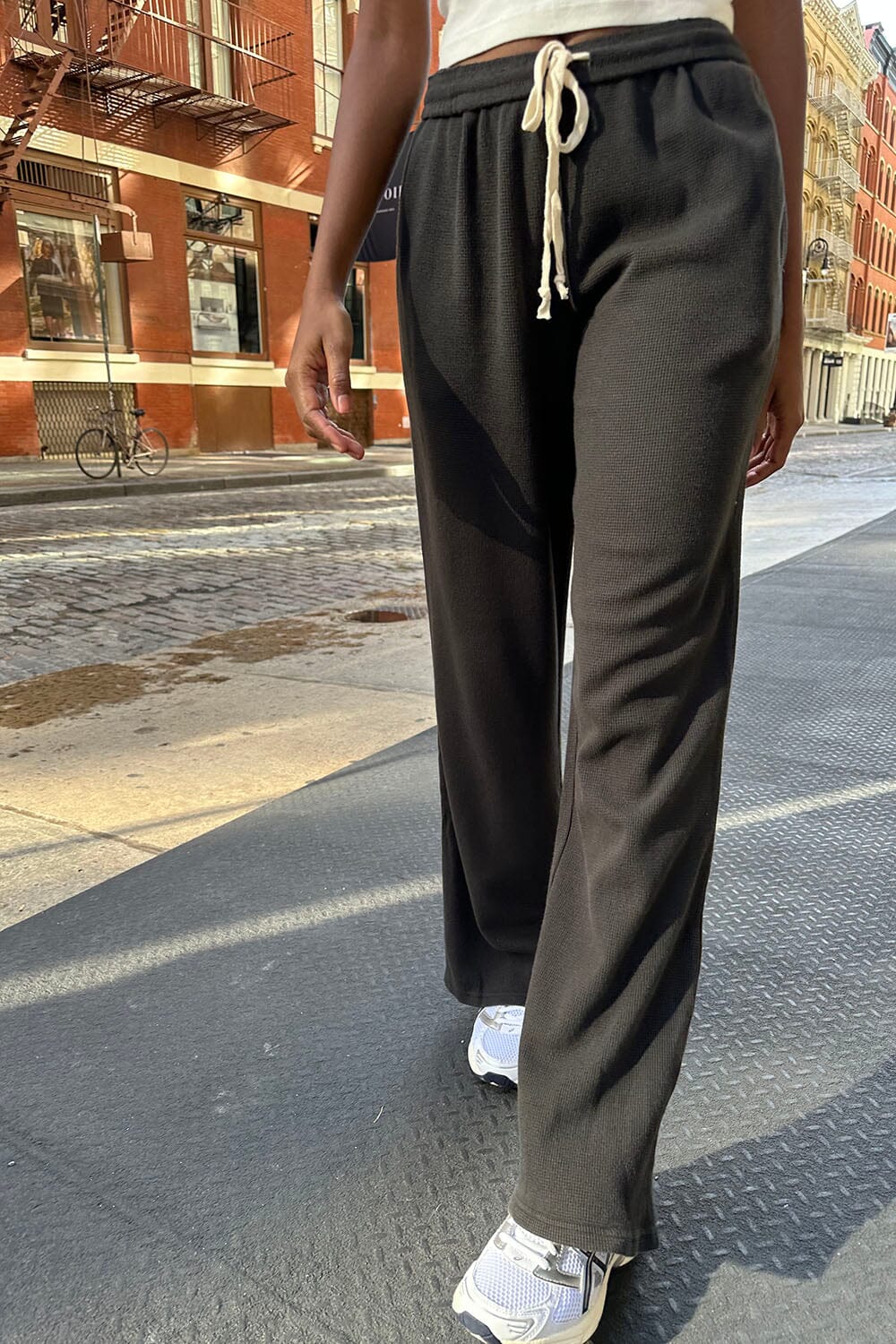Anastasia Waffle-Knit Lounge Pants
