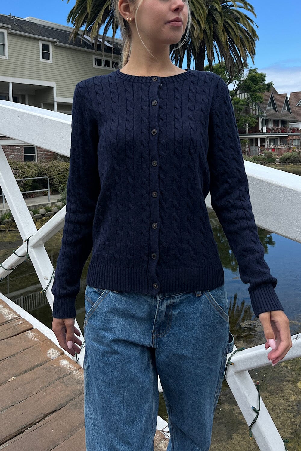 Amalie Knit Cardigan – Cozy Cable Sweater