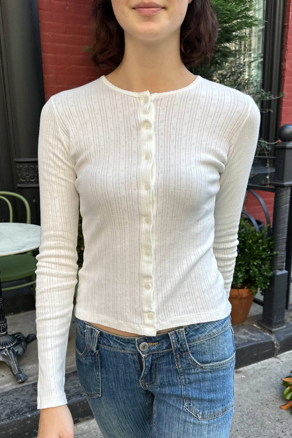 Stylish Eyelet Top by Zelly