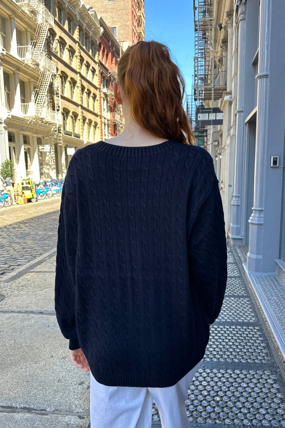 Cozy Amber Cotton Cable Knit Cardigan