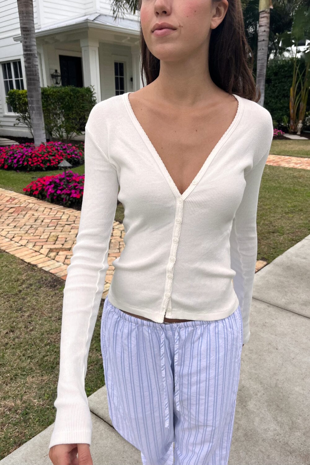 Paige Long Sleeve Ruffle Blouse