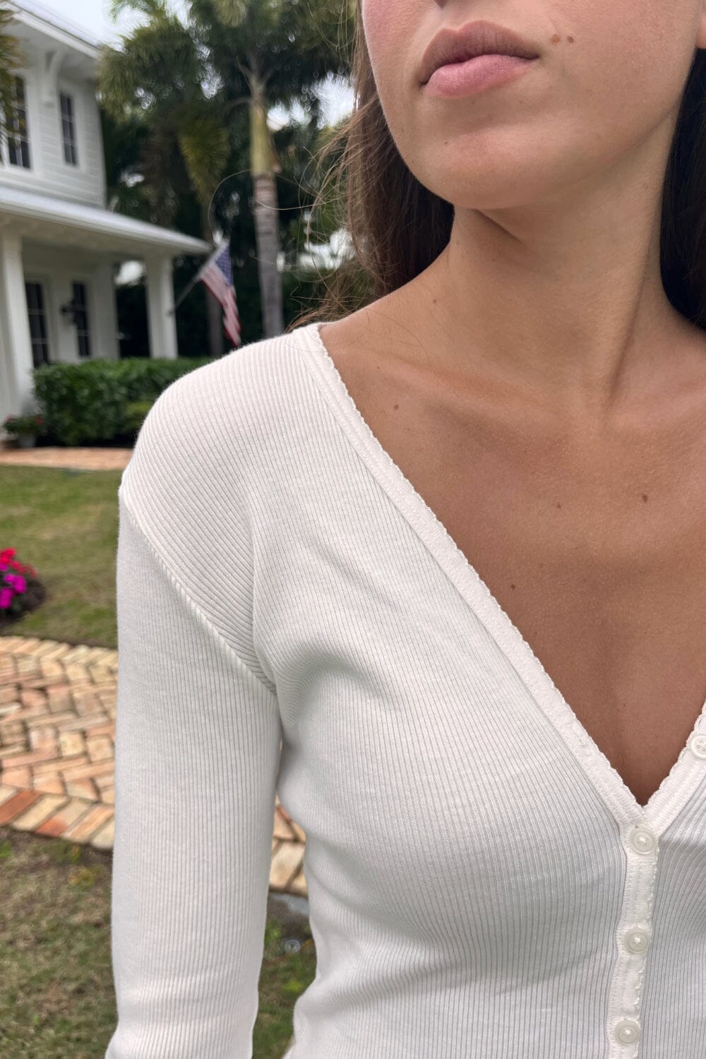 Paige Long Sleeve Ruffle Blouse
