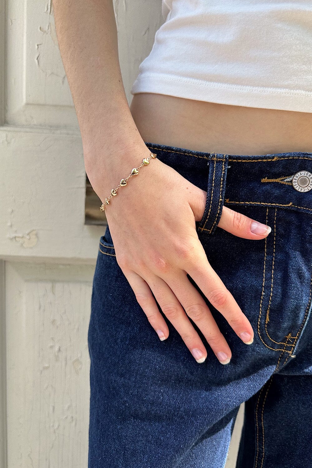 Stylish Heart Charm Bracelet for Women
