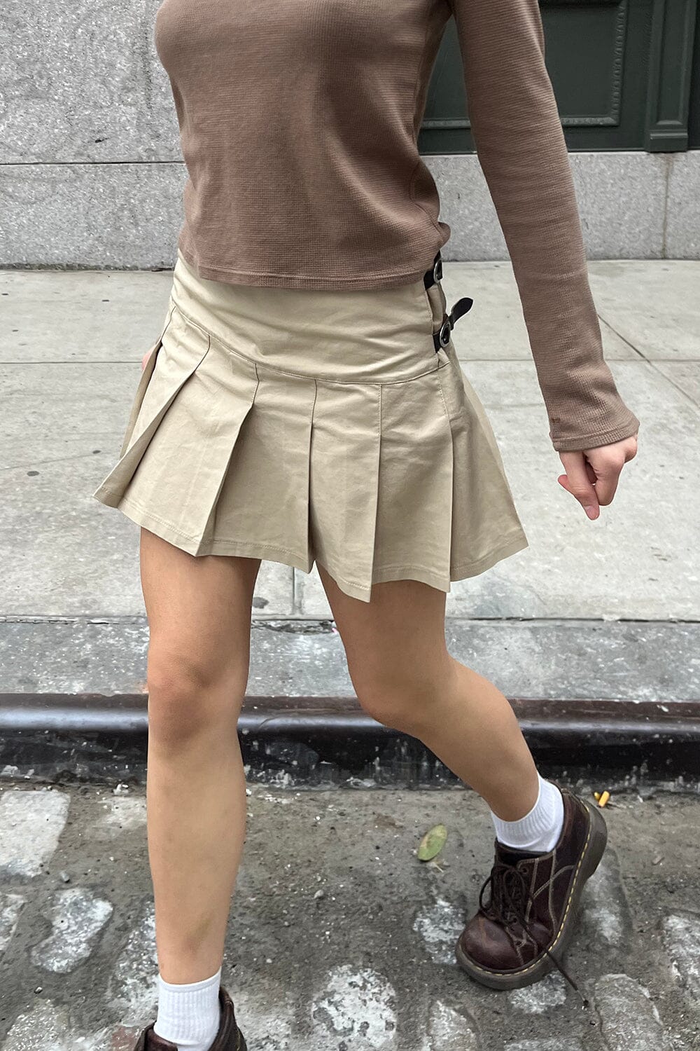 Stylish Kim Buckle Skirt for Women