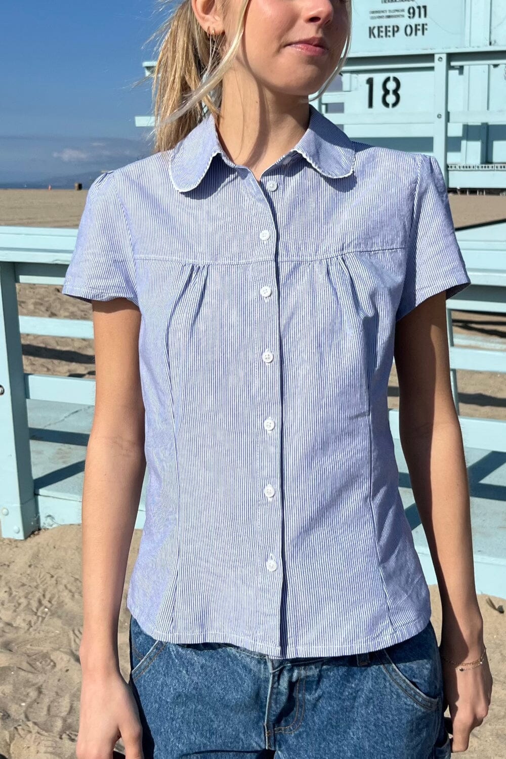 Striped Teagan Top for Women
