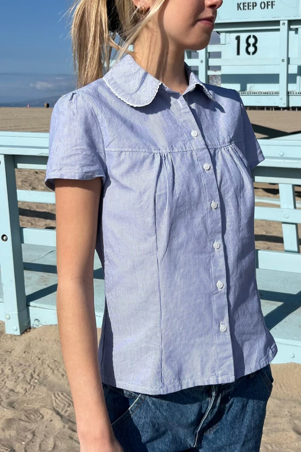 Striped Teagan Top for Women