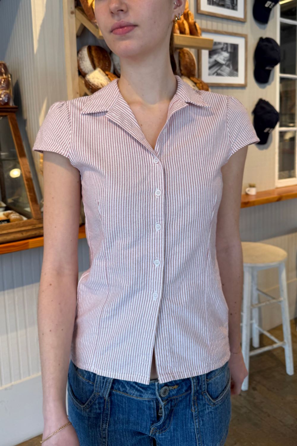 Stylish Rue Striped Blouse for Women