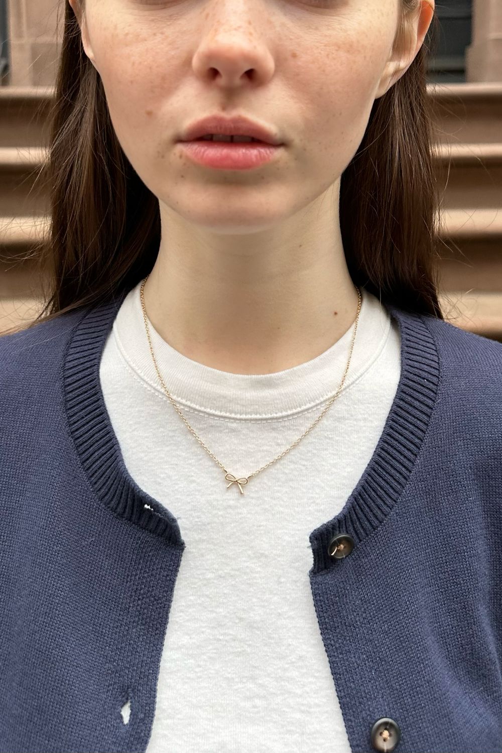Elegant Bow Pendant Necklace for Women