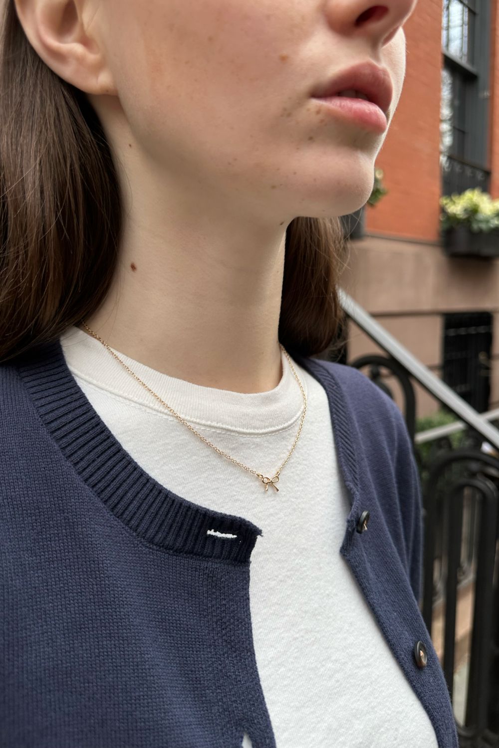 Elegant Bow Pendant Necklace for Women