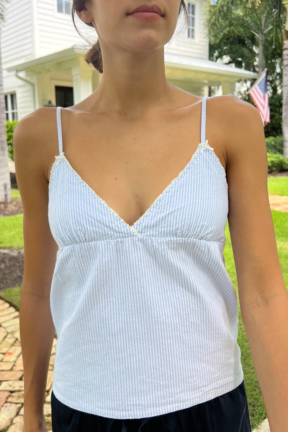 Edith Striped Sleeveless Top