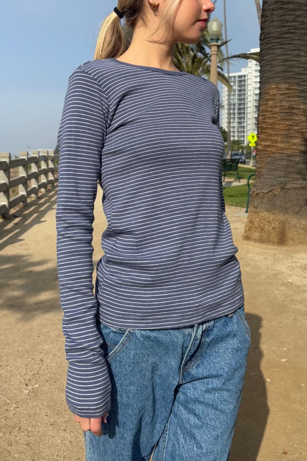 Leah Striped Casual Women's Top