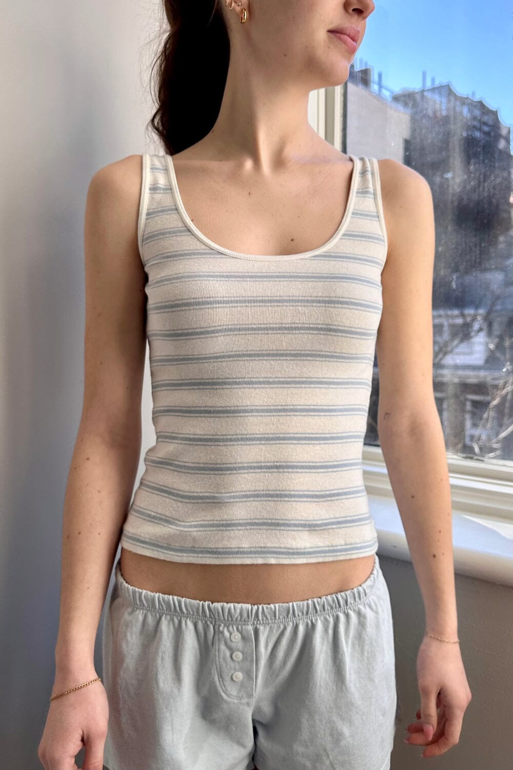 Amaya Striped Sleeveless Top