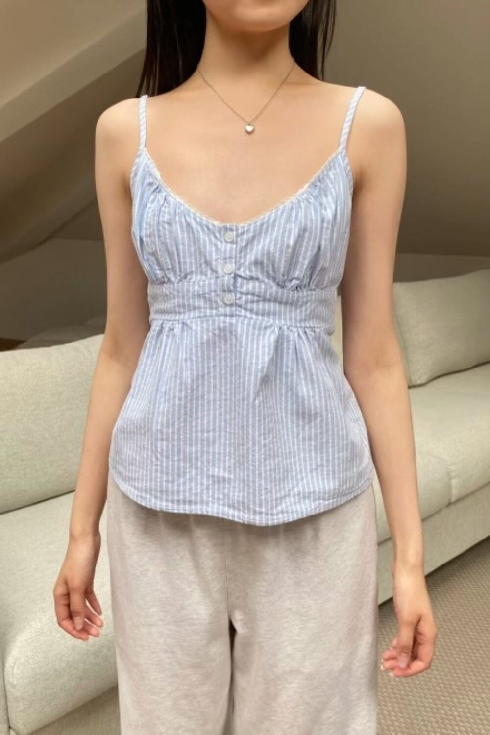 Classic Tiffany Striped Tank Top