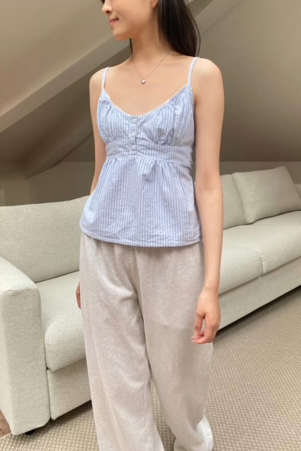Classic Tiffany Striped Tank Top