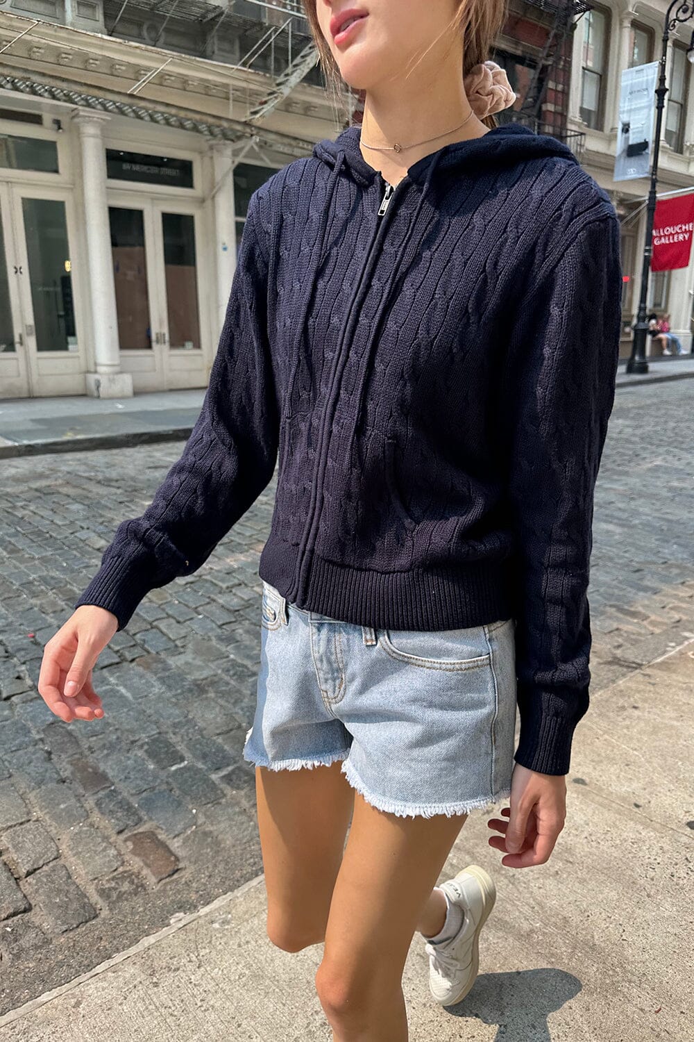Ayla Cozy Knit Hoodie with Hood