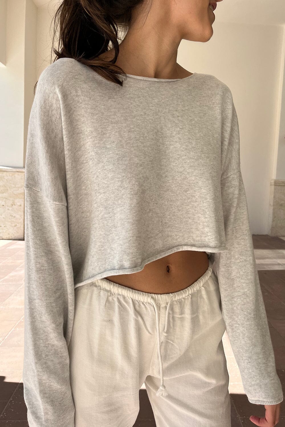 Cameron Cropped Knit Sweater